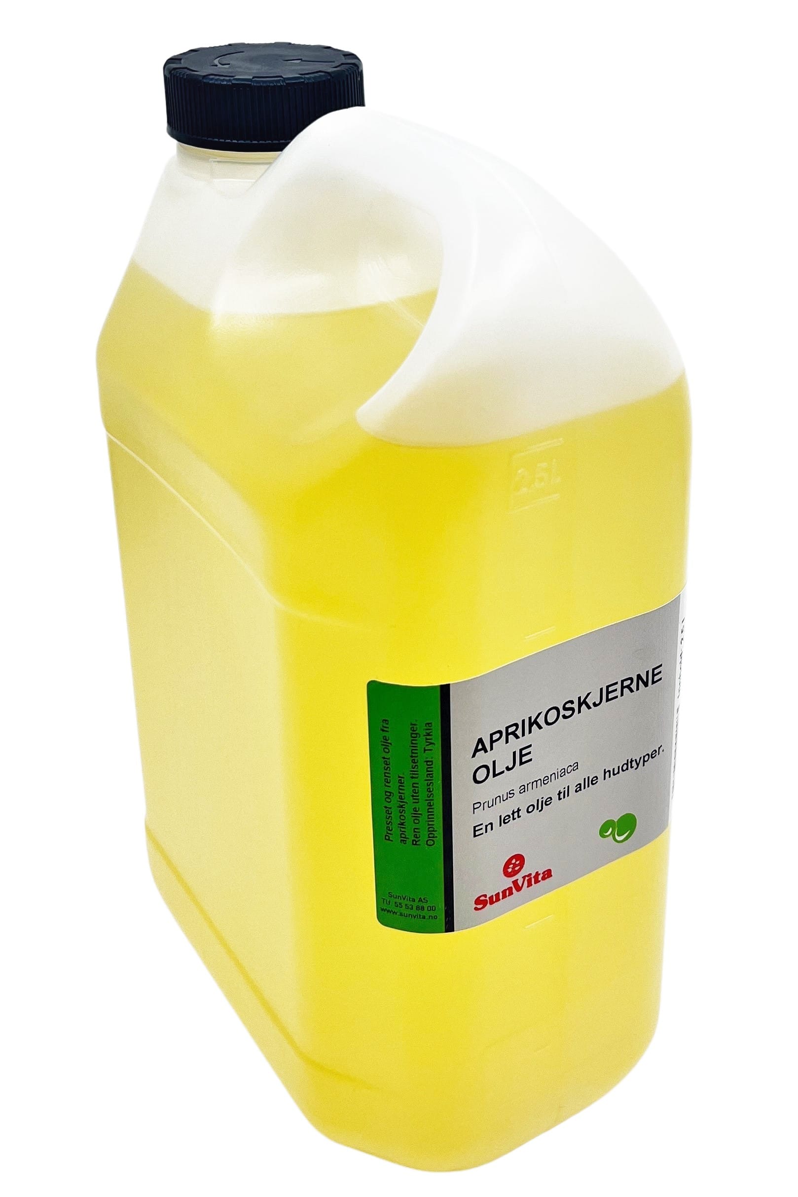 Aprikoskjerneolje presset og filtrert