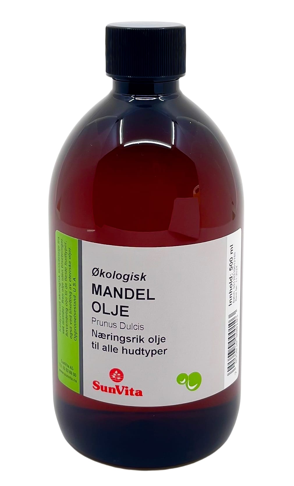 Mandelolje 500 ml ØKO kaldpresset