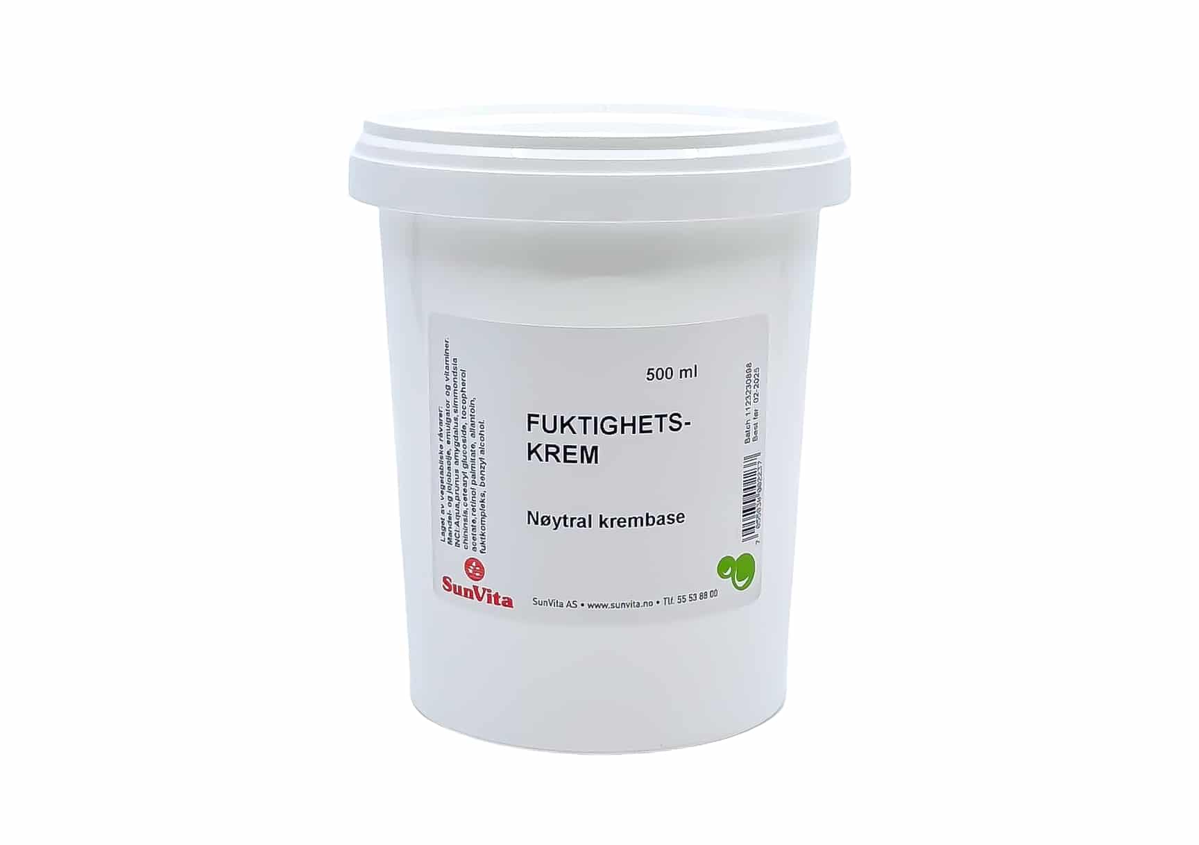 Base til fuktighetskrem nøytral 500 ml