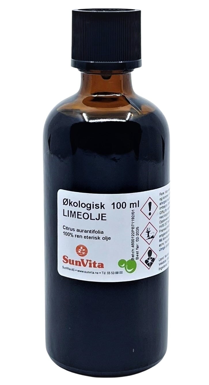 Limeolje kaldpresset økologisk 100 ml.