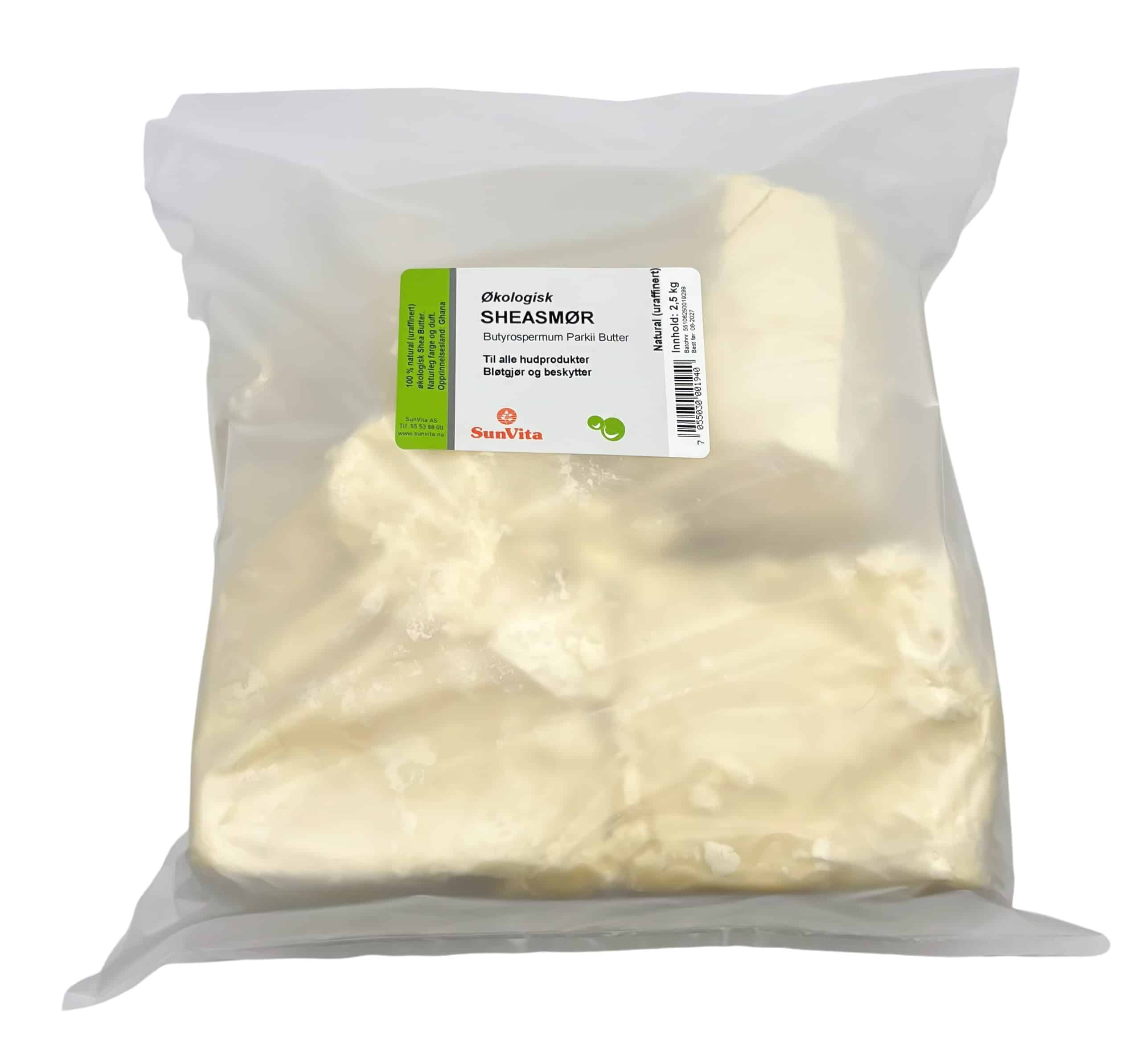 Sheasmør uraffinert økologisk