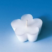 Blomsterform flytelys 6 stk