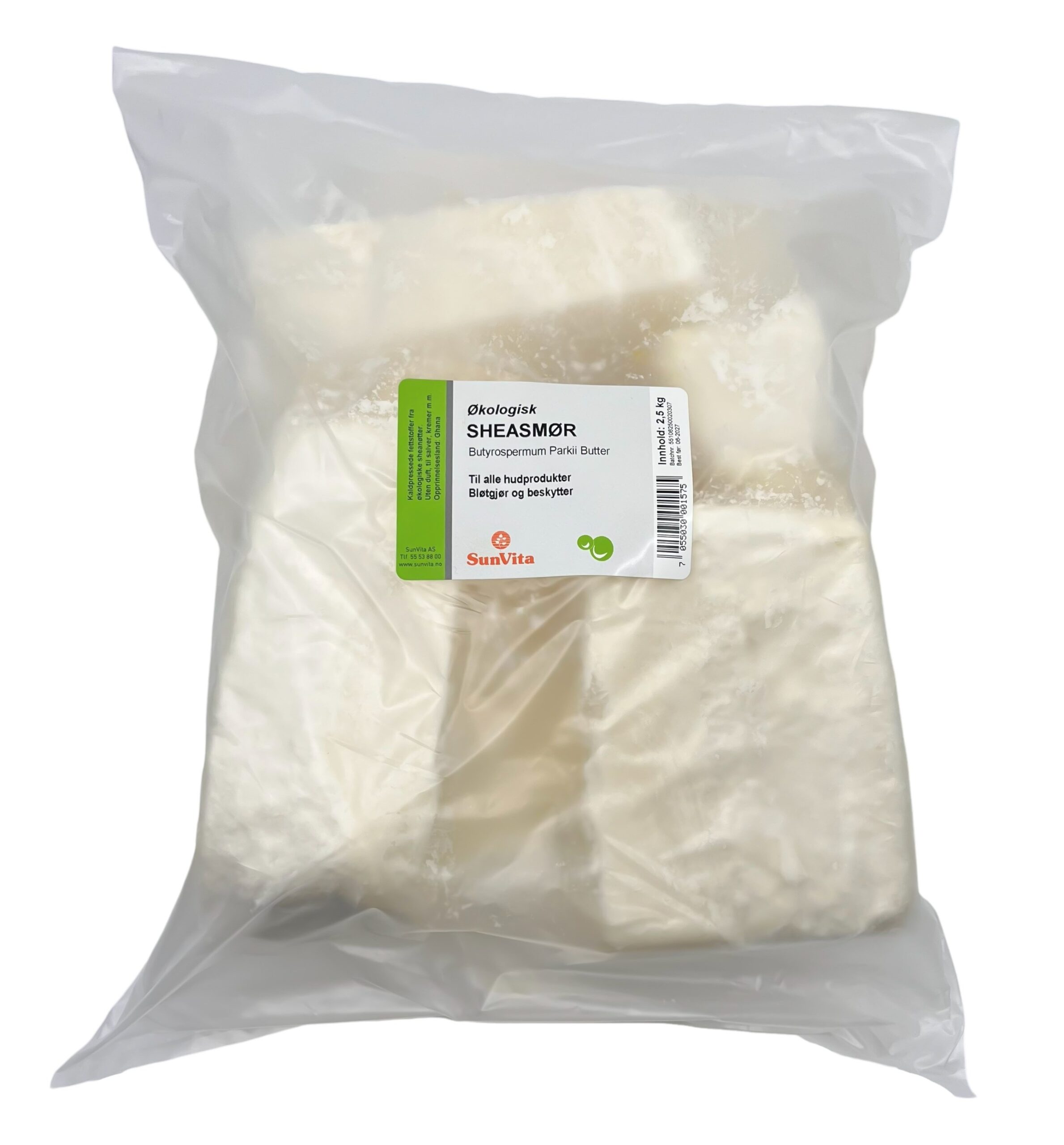 Sheasmør økologisk deodorisert