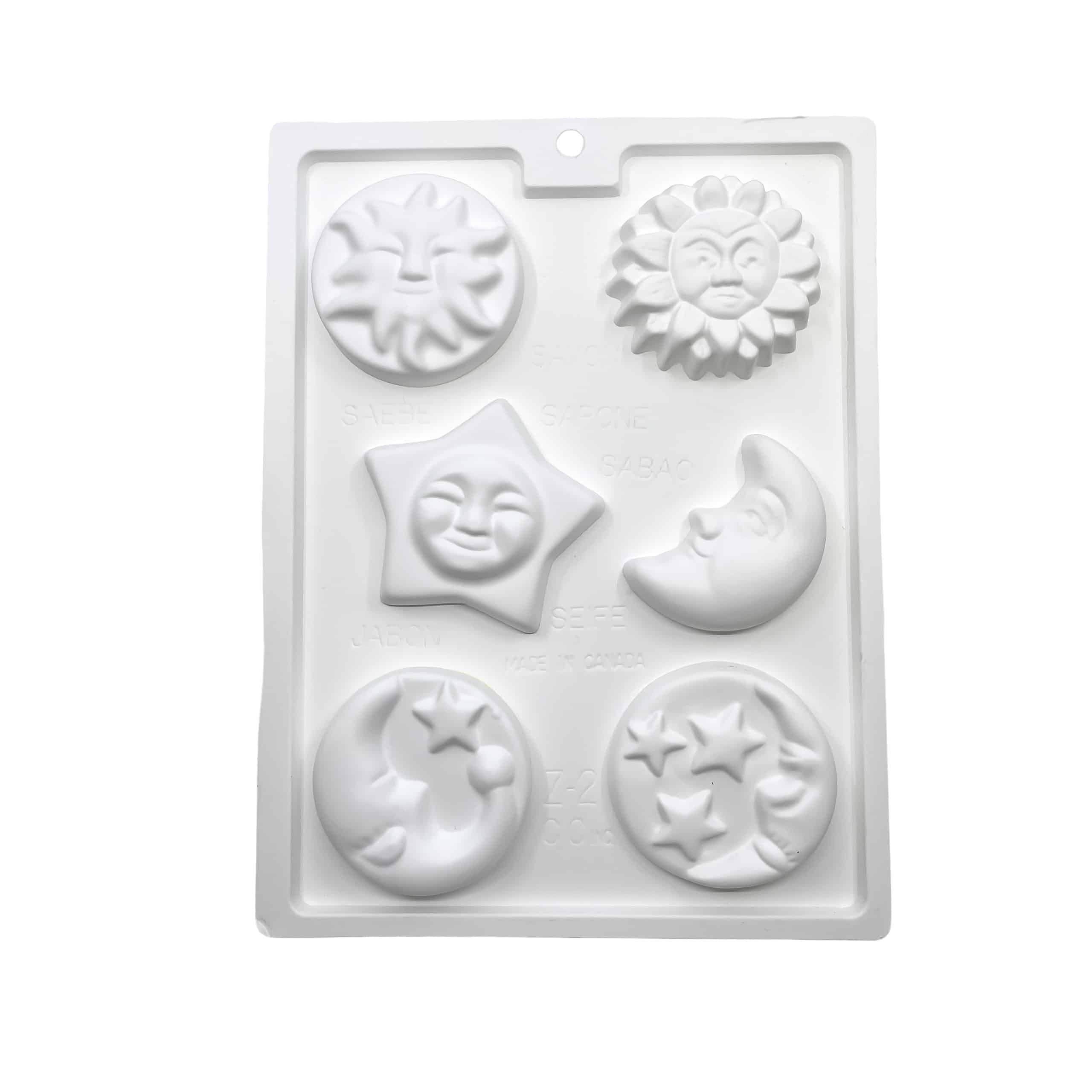 Såpeform, m/sol måne og stjerne