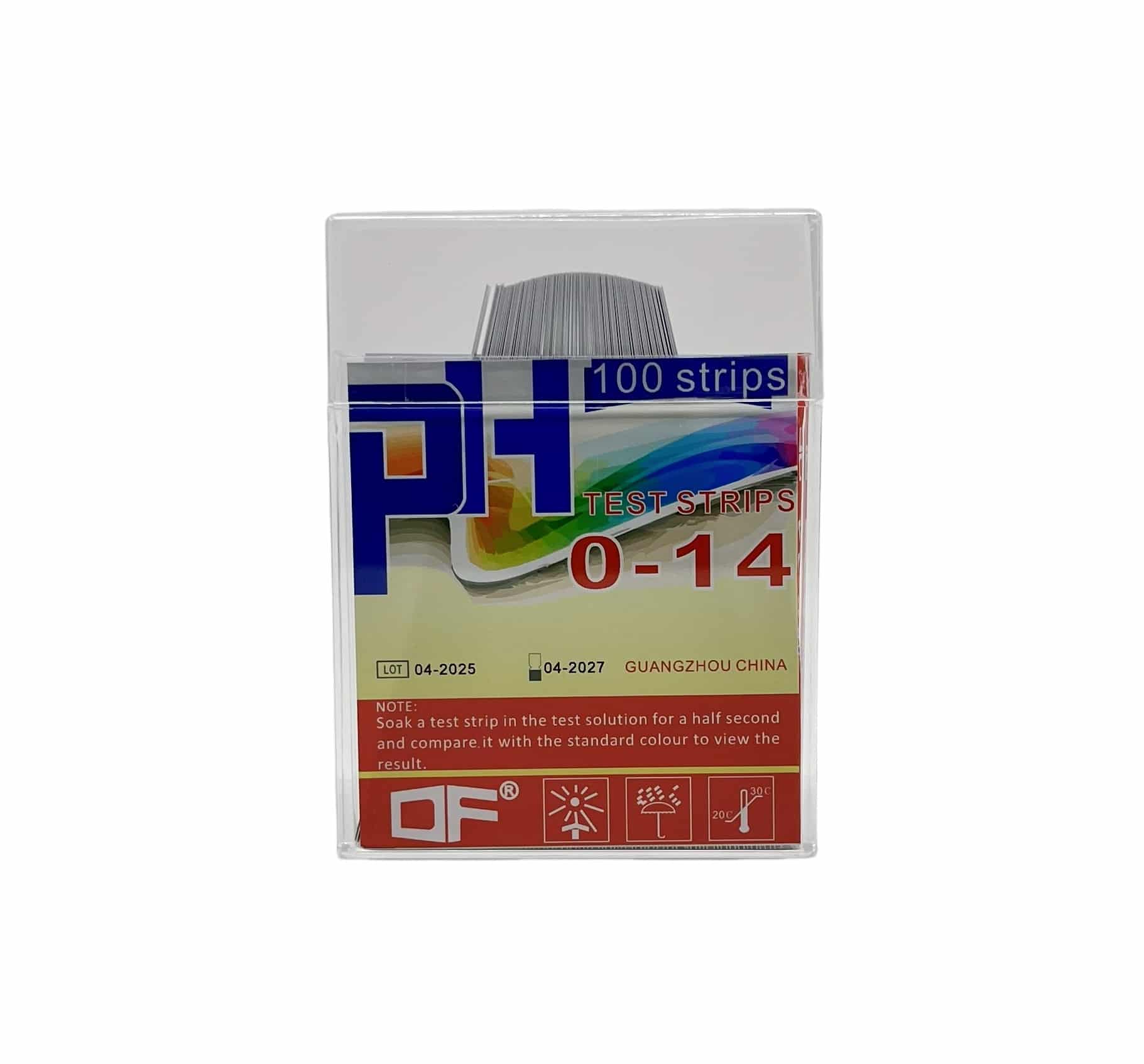 pH-papir, 0-14, pk. á 100 strips