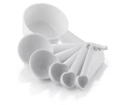 Måleskjesett 1+2+5+15+25 ml