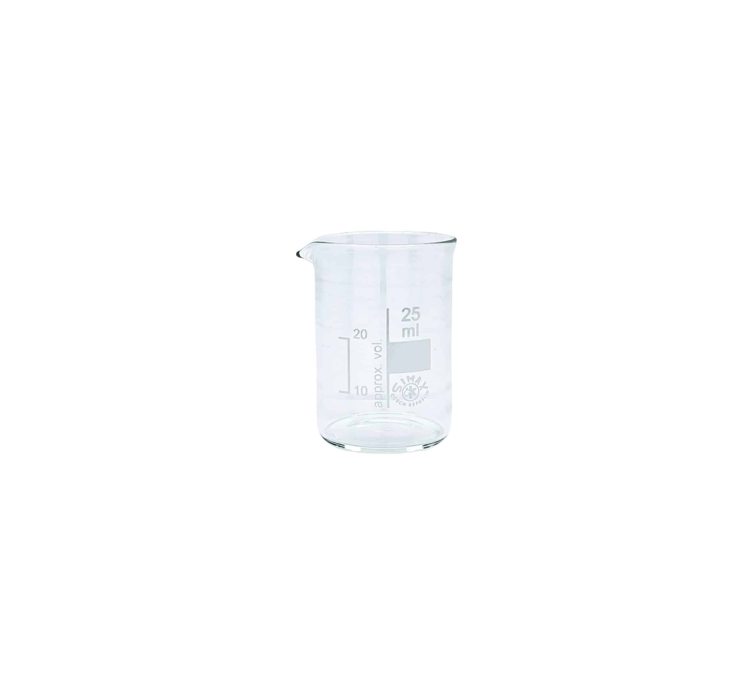Målebeger ildfast glass 25 ml