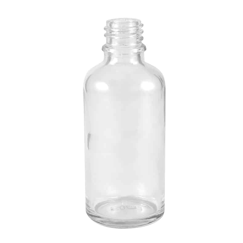 Glassflaske klar 50 ml DIN 18 mm