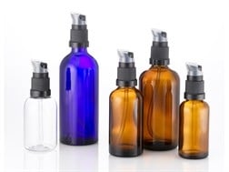 Pumpe (klippet) til lotion og krem m/låsehette 18 mm