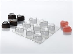 Såpeform, små hjerter